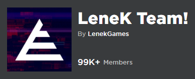 Roblox Group - Lenek Team